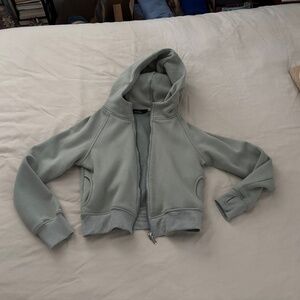 Trendy Queen crop zip-up sweatshirt